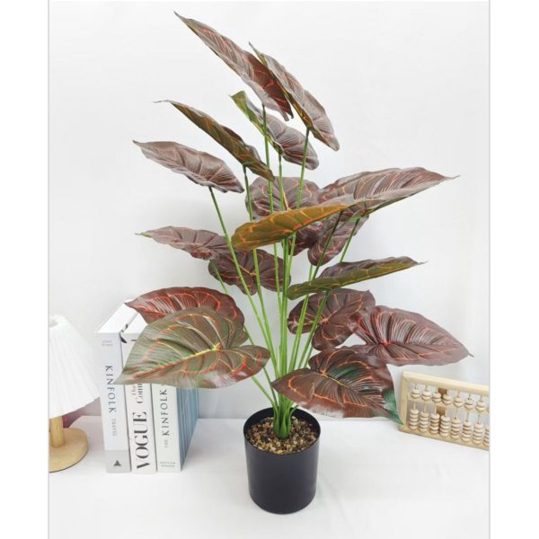 Τεχνητό Διακοσμητικό Φυτό Calathea σε Γλάστρα 667002