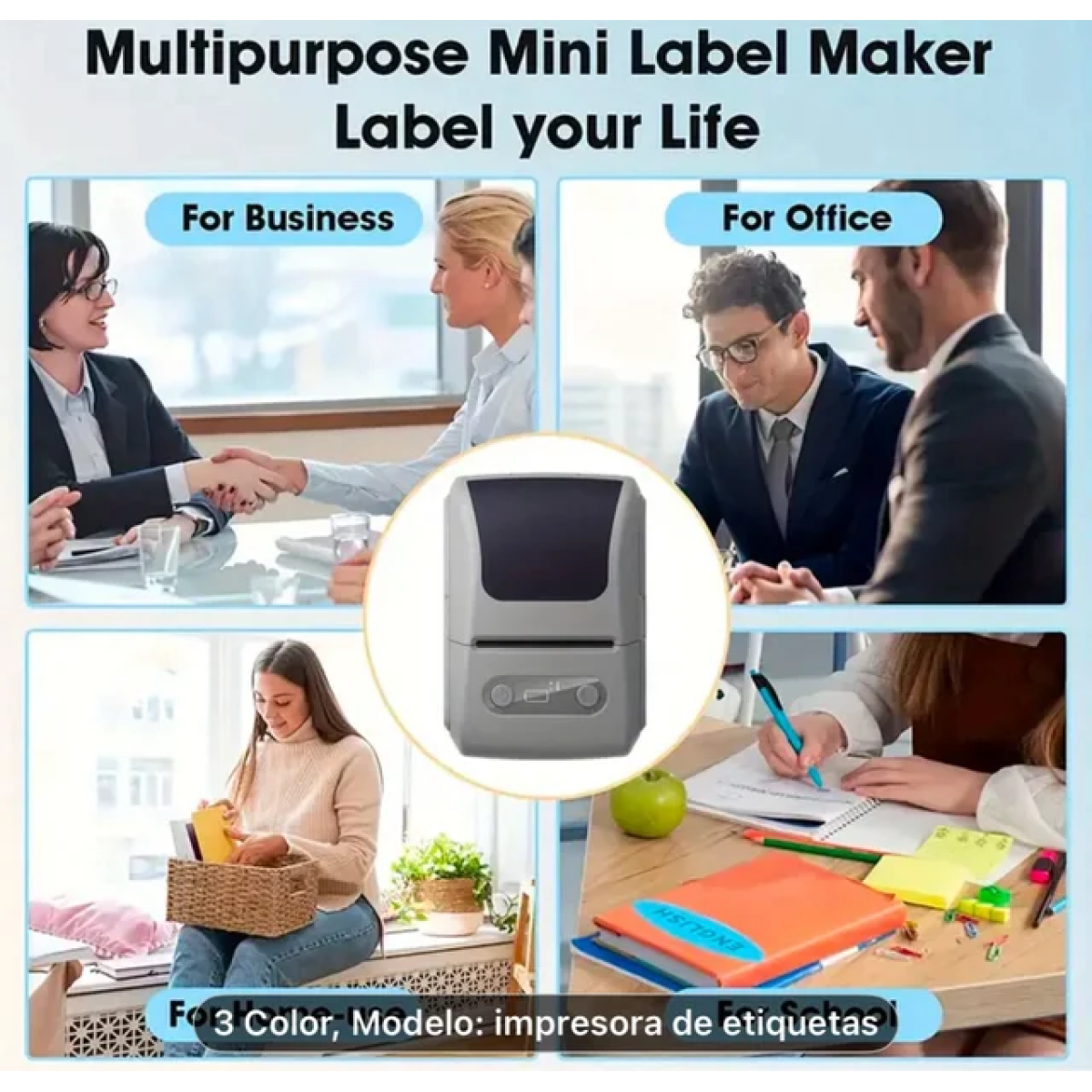 Θερμικός εκτυπωτής αποδείξεων 2'' BT 58mm Label Printer - μαύρο - Image 2