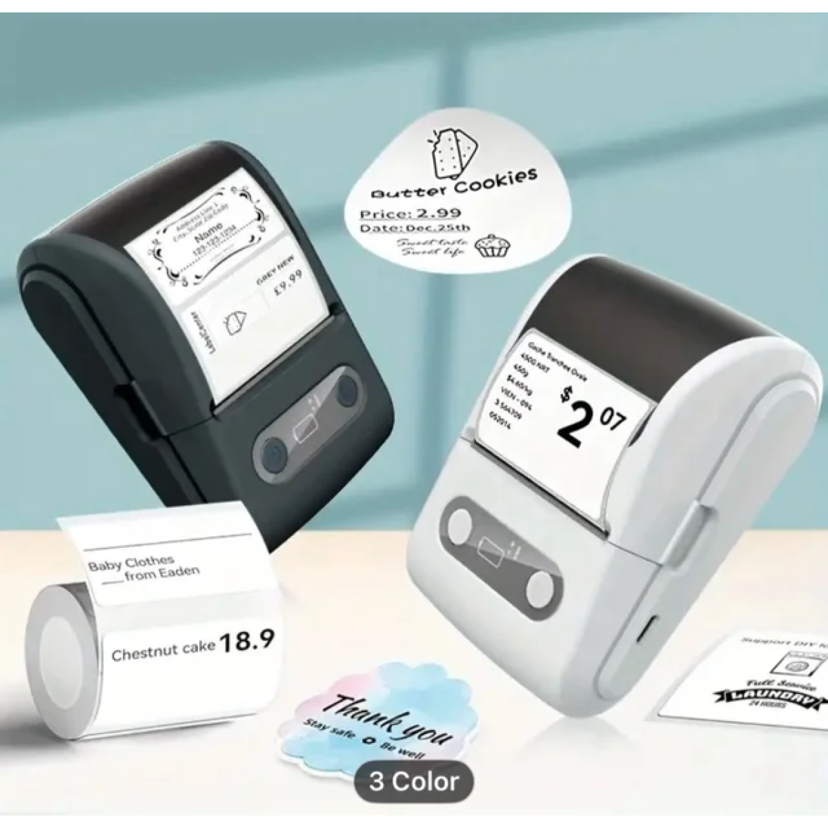 Θερμικός εκτυπωτής αποδείξεων 2'' BT 58mm Label Printer - μαύρο - Image 5