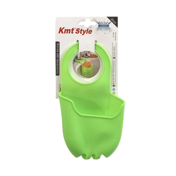 Θήκη Σφουγγαριού Νεροχύτη Σιλικόνης 20cm Kmt Style 5403206 Πράσινο