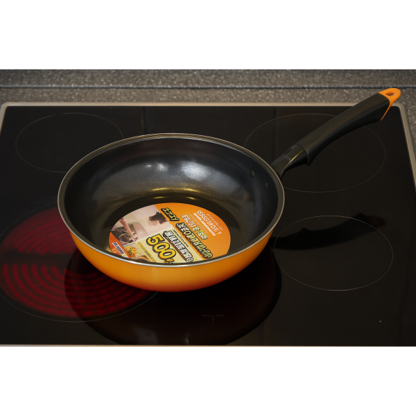 Τηγάνι Wok Αντικολλητικό 28cm Πορτοκαλί YSR-9149