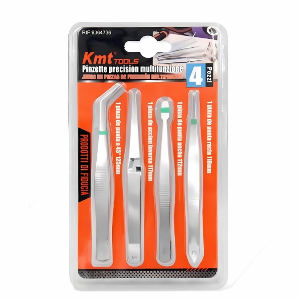 Τσιμπιδάκια Ακριβείας Σετ 4 Τεμαχίων Kmt Tools 9364736