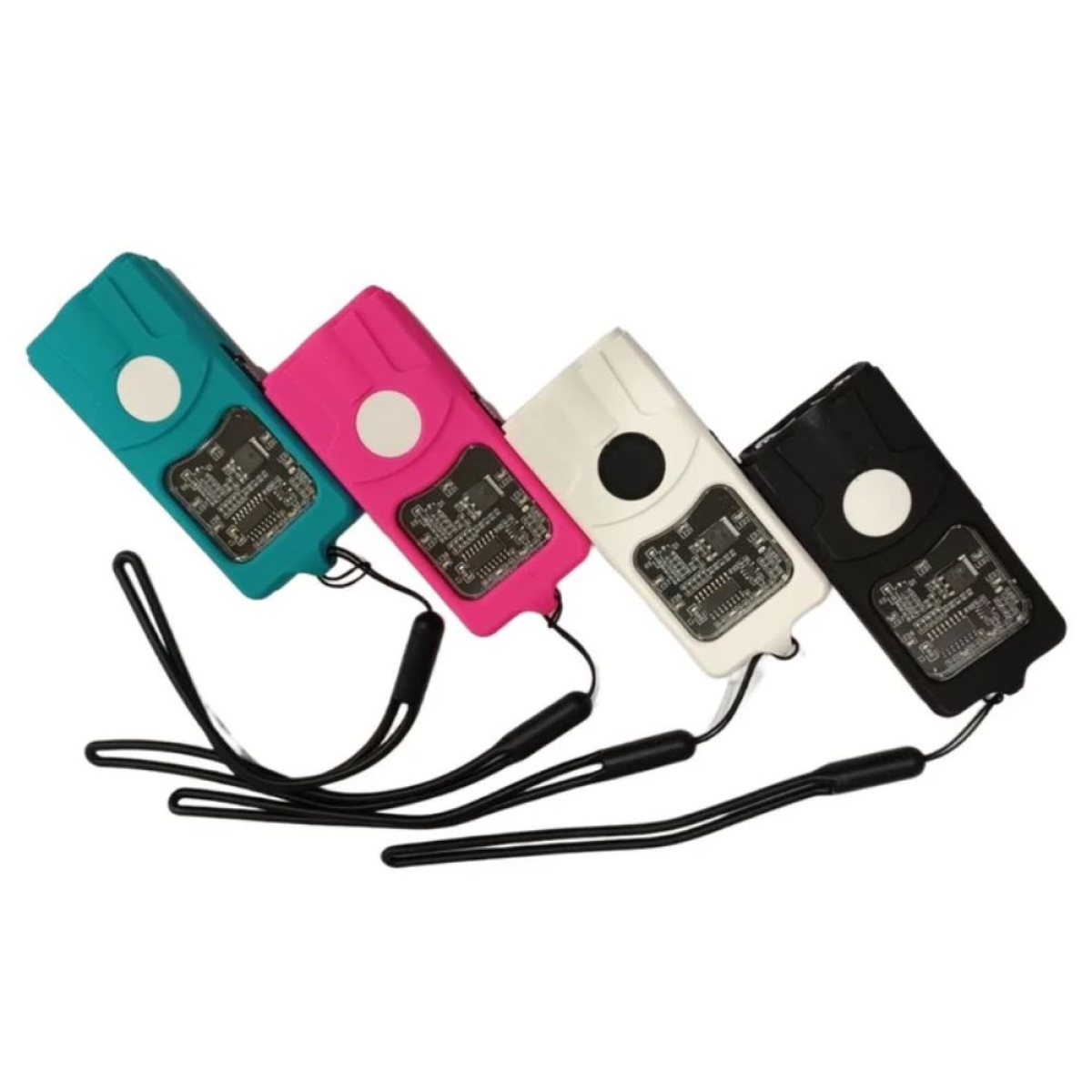 TW-2301 Mini Stun Gun 10.000V – Φορητή Συσκευή Αυτοάμυνας με Ηλεκτρική Εκκένωση & Ενσωματωμένο Φακό Τιρκουάζ