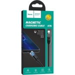 Hoco U76 Fresh Μαγνητικό Καλώδιο Φόρτισης USB σε Type-C – 1.2m - Μαύρο