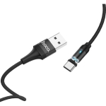 Hoco U76 Fresh Μαγνητικό Καλώδιο Φόρτισης USB σε Type-C – 1.2m - Μαύρο