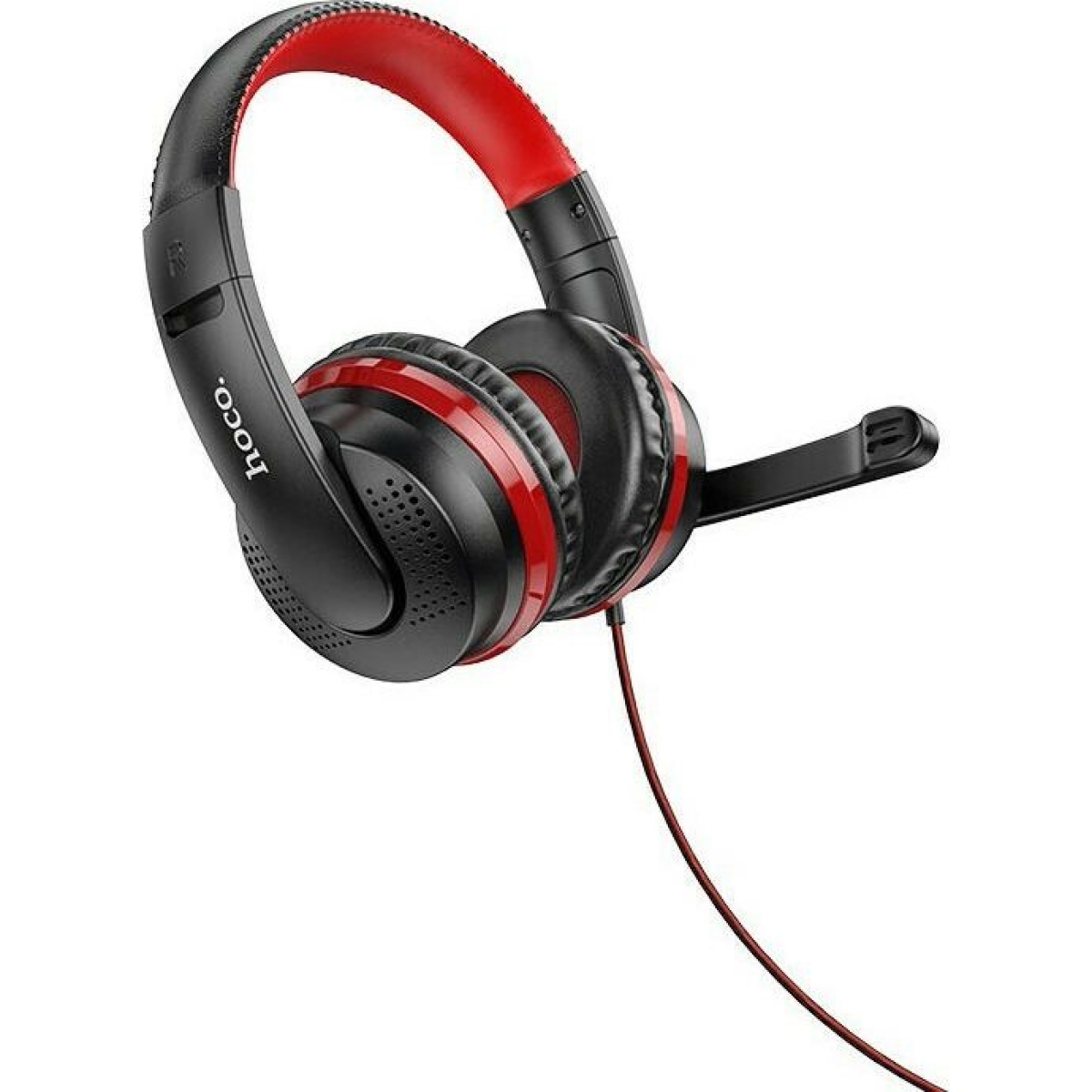 Hoco W103 Over Ear Gaming Headset 3.5mm με Μικρόφωνο – Μαύρο/Κόκκινο