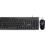 T-Wolf TF500 Σετ Πληκτρολόγιο & Ποντίκι Wired USB Αγγλικό UK - Μαύρο