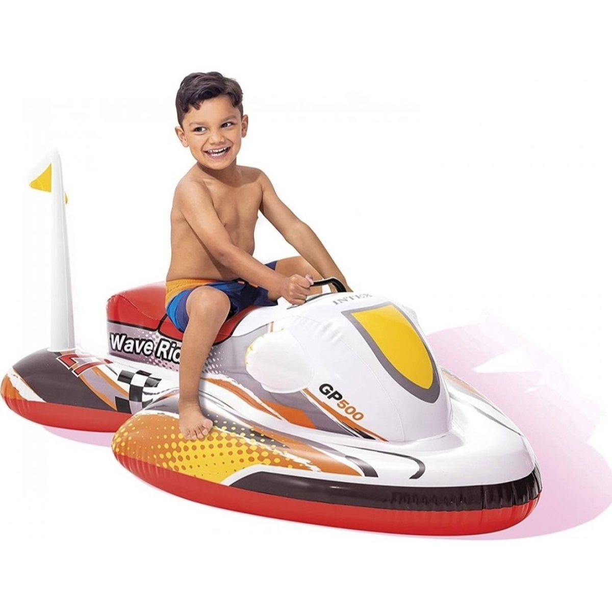 Intex Φουσκωτό Jet Ski Wave Rider Ride-On Κόκκινο – 117x77cm 57520NP