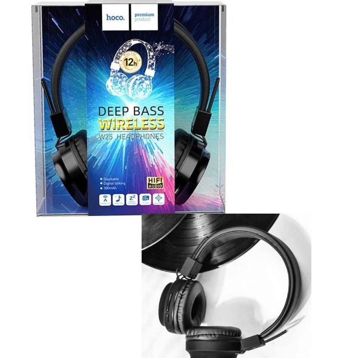 Hoco W25 Promise On-Ear Bluetooth Ακουστικά – Μαύρα
