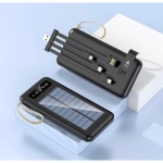 SOVO X26 Ηλιακό Power Bank 10000mAh με LED Φακό – Μαύρο