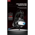 XO GE-02 Big Game Gaming Ακουστικά με Μικρόφωνο και Φωτισμό – 50mm Driver, USB & 3.5mm – Μαύρα