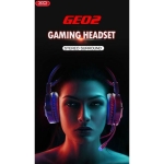 XO GE-02 Big Game Gaming Ακουστικά με Μικρόφωνο και Φωτισμό – 50mm Driver, USB & 3.5mm – Μαύρα