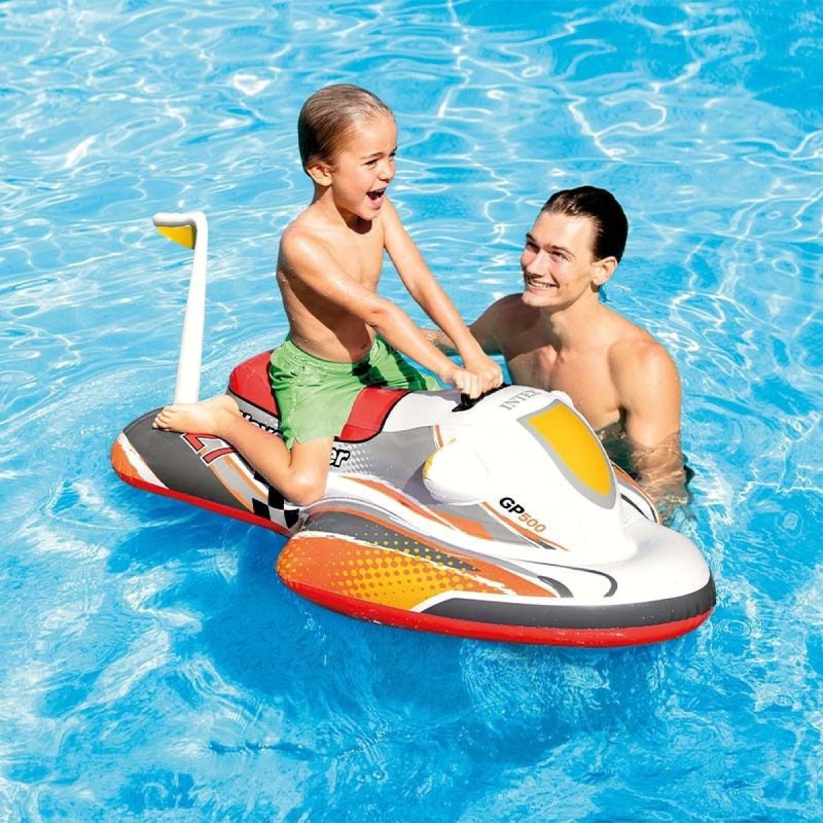 Intex Φουσκωτό Jet Ski Wave Rider Ride-On Κόκκινο – 117x77cm 57520NP