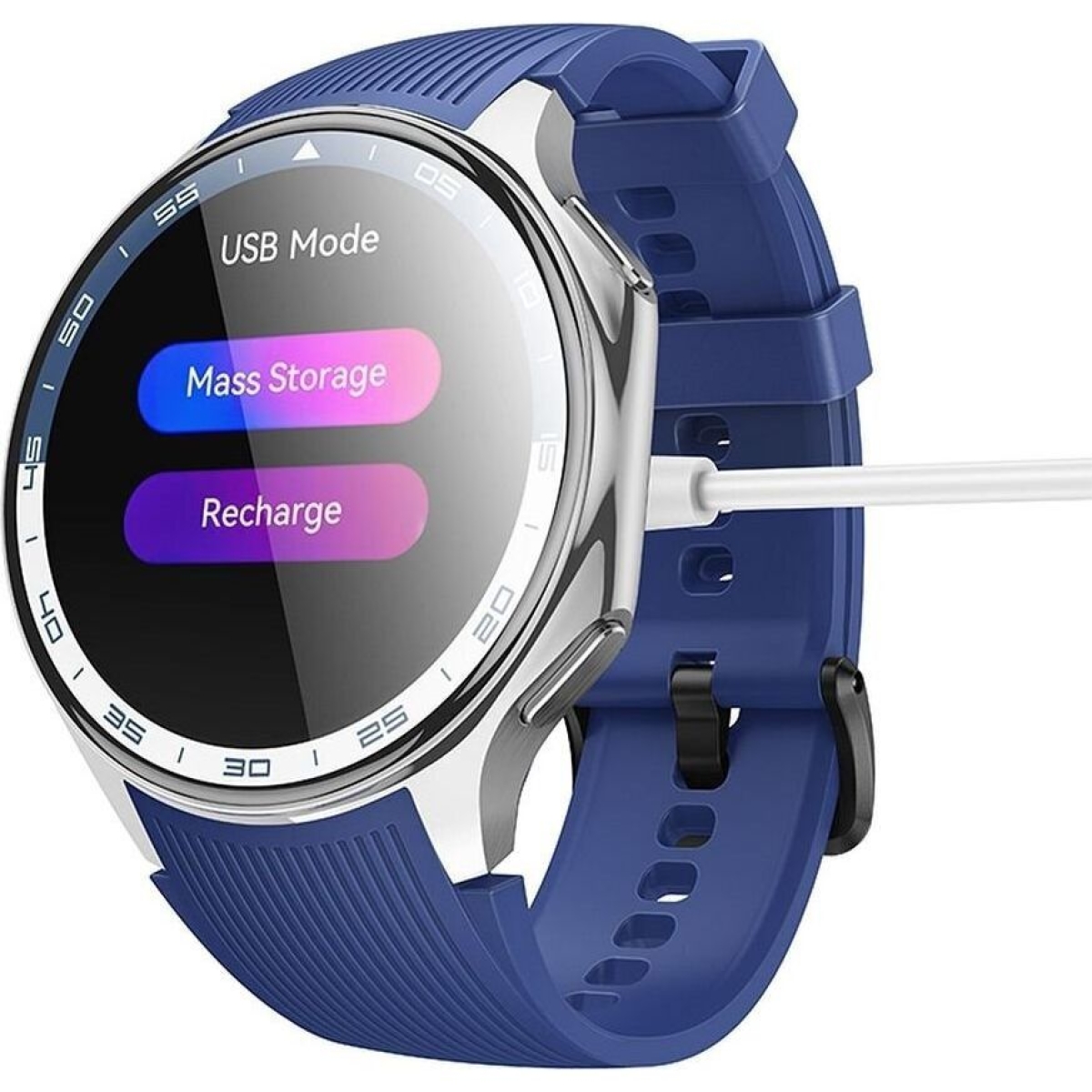Hoco Y24 Smartwatch AMOLED με Λειτουργία Κλήσεων, IP67 - Ασημί