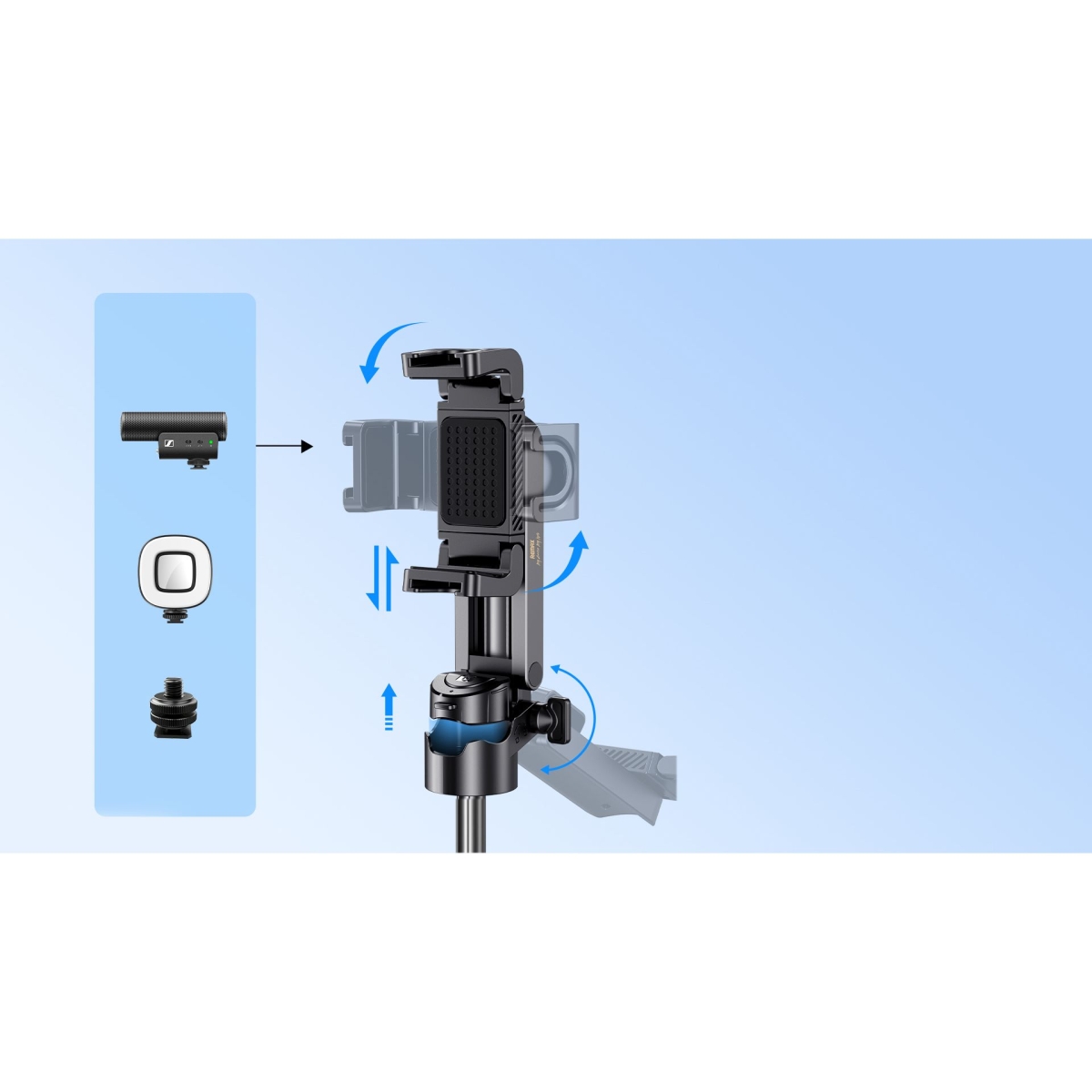 Remax P80 Mini Pocket Selfie Stick με Bluetooth & Βάση Στήριξης – Πολλαπλών Χρήσεων για Selfie, Live και Desktop - Μαύρο