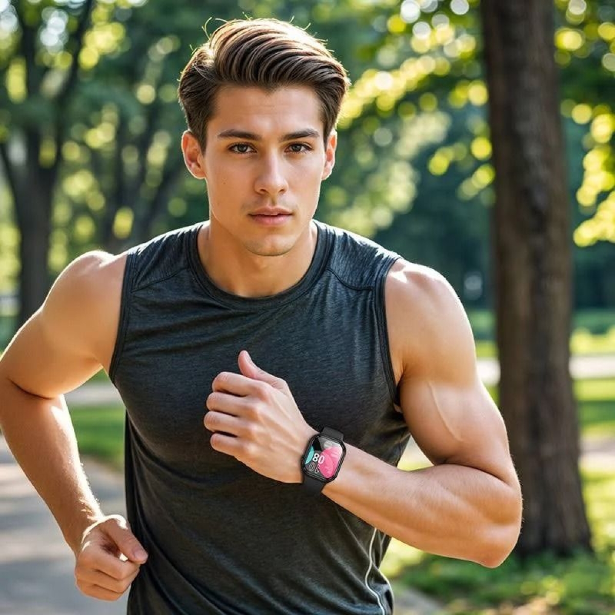 Borofone BD10 Smartwatch με Παλμογράφο & Οθόνη 2.01” – Μαύρο