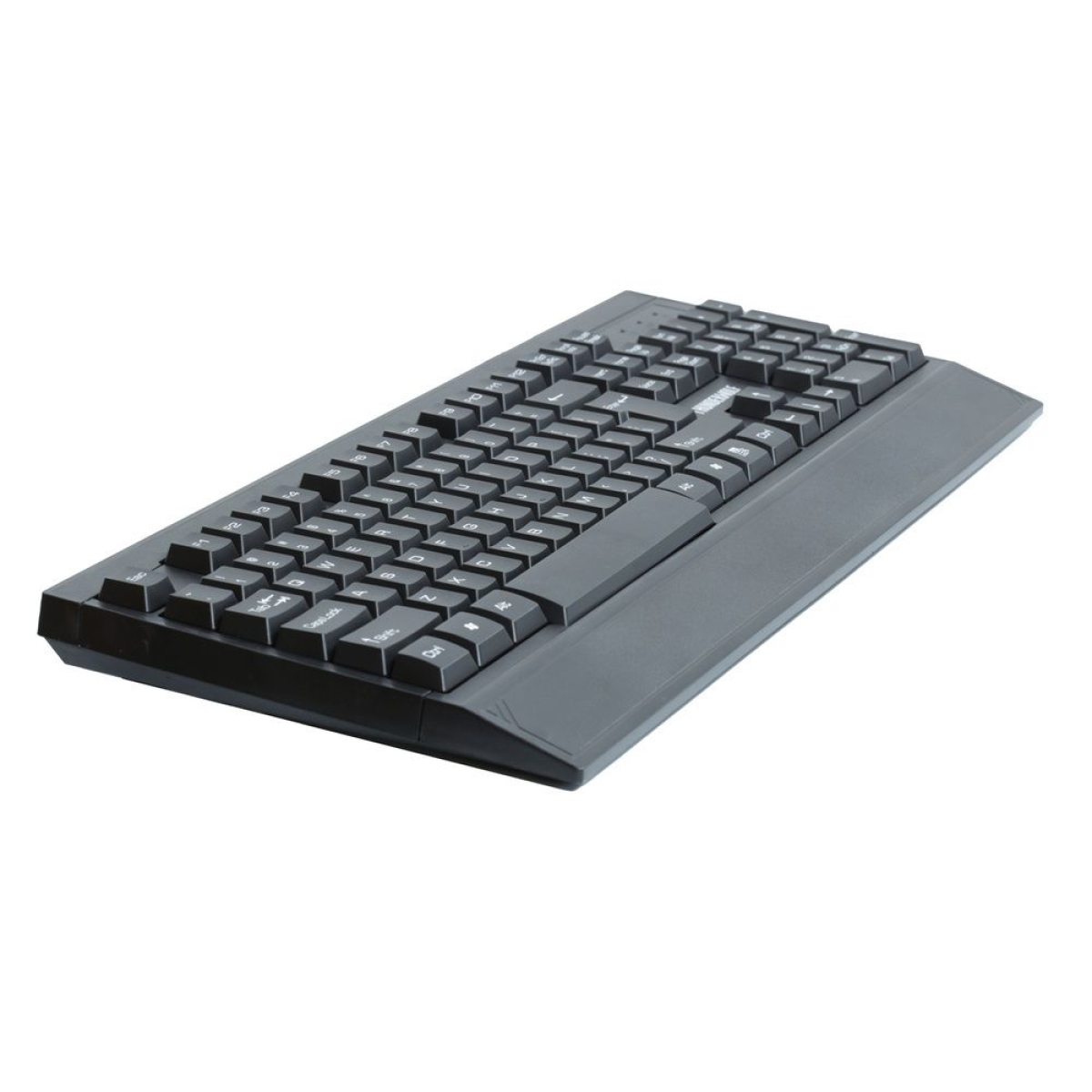 T-WOLF Thunderwolf T13 Ενσύρματο Πληκτρολόγιο Full Size με Στήριγμα Καρπού και Αθόρυβα Πλήκτρα USB - Μαύρο
