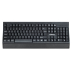 T-WOLF Thunderwolf T13 Ενσύρματο Πληκτρολόγιο Full Size με Στήριγμα Καρπού και Αθόρυβα Πλήκτρα USB - Μαύρο