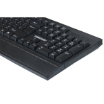 T-WOLF Thunderwolf T13 Ενσύρματο Πληκτρολόγιο Full Size με Στήριγμα Καρπού και Αθόρυβα Πλήκτρα USB - Μαύρο