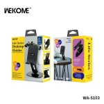 WEKOME WA-S103 Επιτραπέζια Βάση Κινητού με Περιστροφή 360° & Βραχίονα Τριπλού Άξονα - Μαύρη