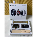 GTS4 Smartwatch Unisex – 2 Λουράκια, Κλήσεις Bluetooth, GPS & Πλήρεις Λειτουργίες Υγείας – Χρυσό