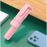 KOUVOLSEN X1S Bluetooth Τρίποδο με Selfie Stick & Τηλεχειριστήριο – Ρόζ