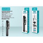 Kouvolsen T10 Bluetooth Selfie Stick με Ενσωματωμένο Τρίποδο & Τηλεχειριστήριο – Μαύρο