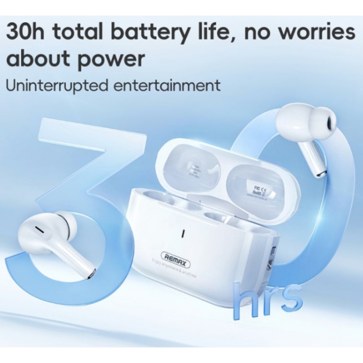 REMAX CozyBuds W22N ANC Ασύρματα Bluetooth 5.3 Ακουστικά – Λευκά