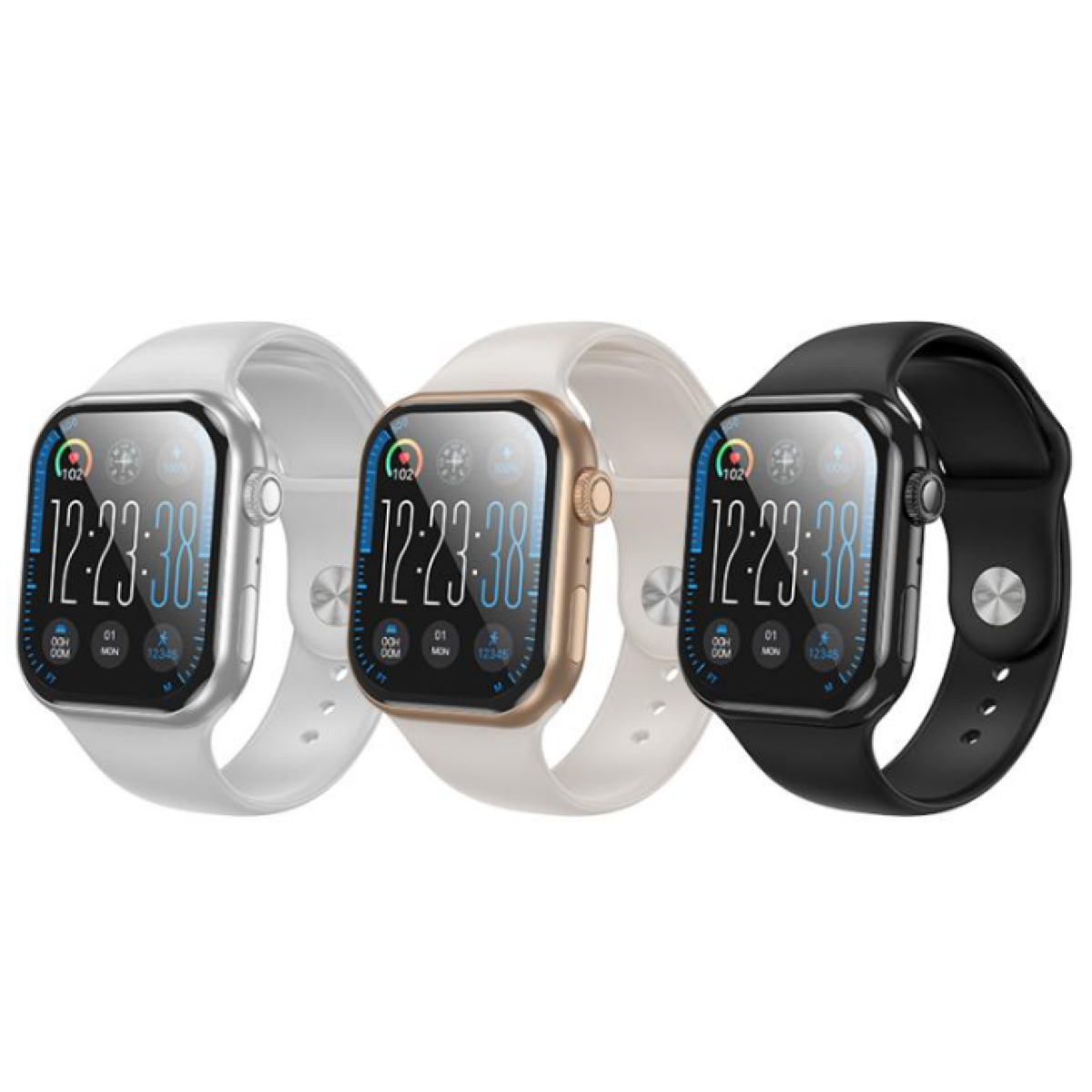 BOROFONE BD12 Smartwatch – Έξυπνο Ρολόι με Οθόνη AMOLED 2.01" & Υποστήριξη Κλήσεων Bluetooth - Μαύρο