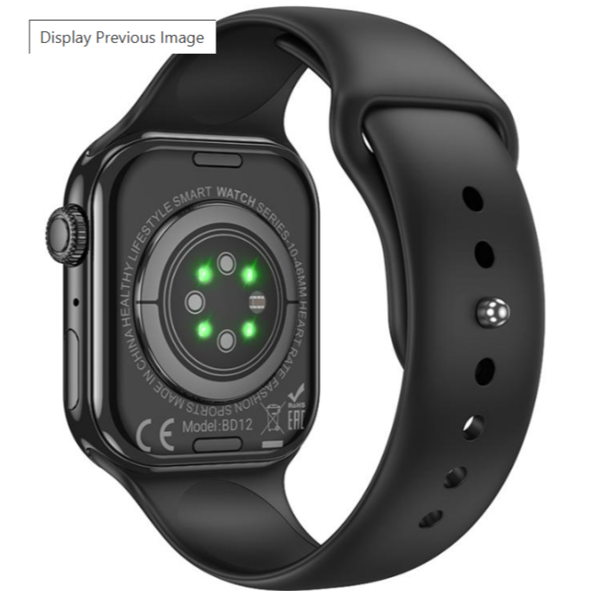 BOROFONE BD12 Smartwatch – Έξυπνο Ρολόι με Οθόνη AMOLED 2.01" & Υποστήριξη Κλήσεων Bluetooth - Μαύρο