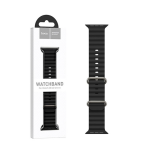Hoco WA12 Double Buckle – Λουράκι Σιλικόνης για Apple Watch (38/40/41mm) - Μαύρο