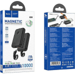 Hoco Q35 Portable Power Bank 10000mAh PD20W με Ασύρματη Μαγνητική Φόρτιση & Καλώδιο Type-C σε Lightning - Μαύρο