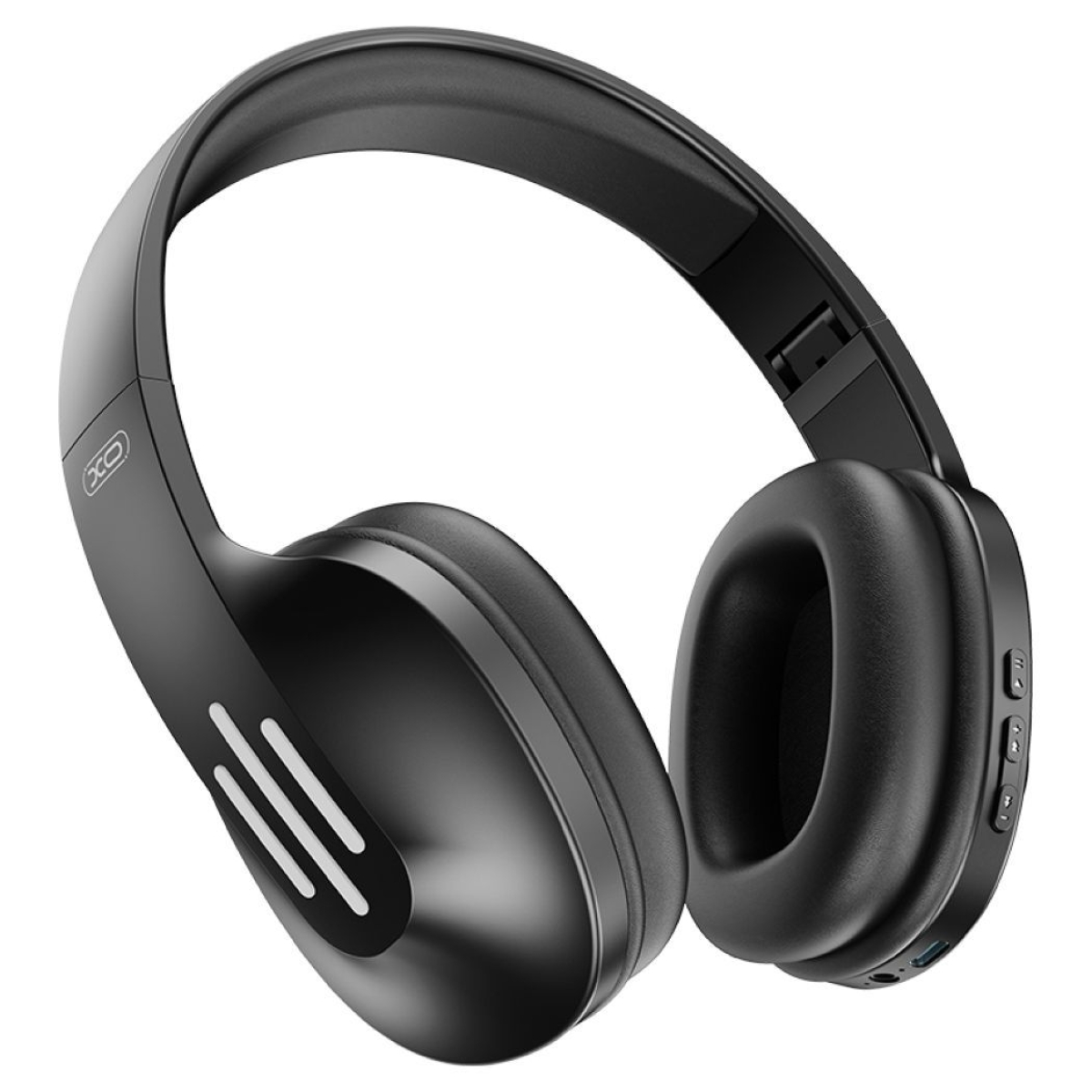 XO BE39 Ασύρματα Ακουστικά Bluetooth Over-Ear με Μικρόφωνο, AUX & 20 Ώρες Χρήσης – Μαύρα