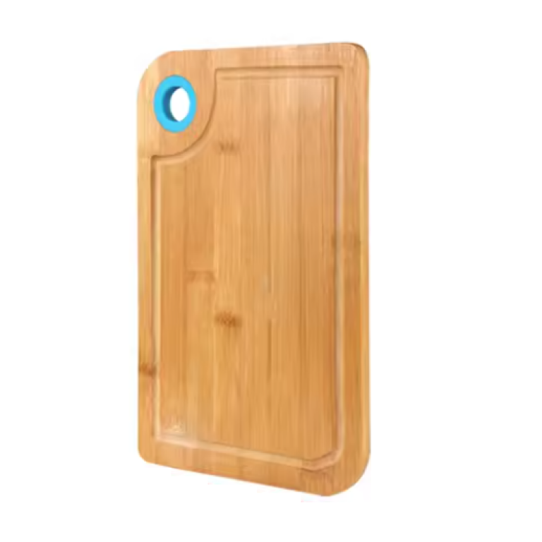 Ξύλινος Δίσκος Κοπής Bamboo 30x20.5x1cm Kmt Style 5403267 Mπλε