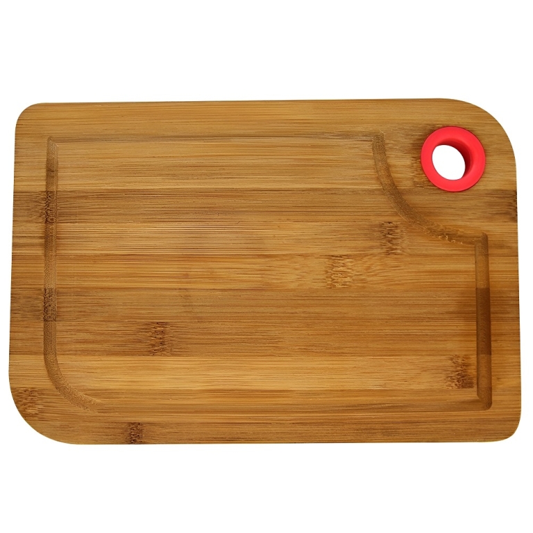 Ξύλινος Δίσκος Κοπής Bamboo 30x20.5x1cm Kmt Style 5403267 Κόκκινο