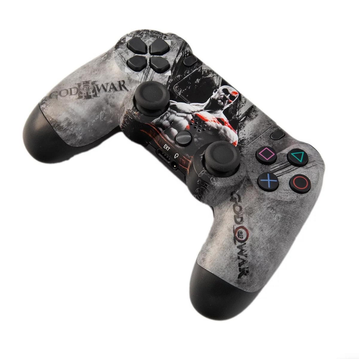 Doubleshock Ασύρματο Gamepad για PS4 God Of War – Εργονομικός Σχεδιασμός & Δόνηση - Γκρι