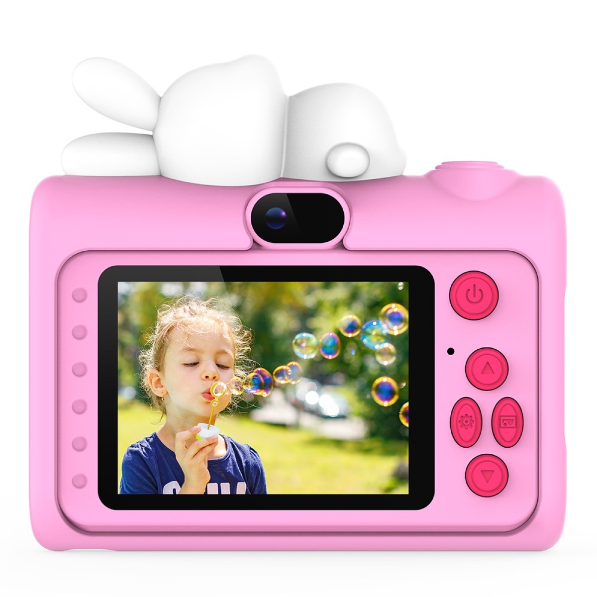 X18 Παιδική Ψηφιακή Κάμερα 2.0" HD Διπλός Φακός, 8X Zoom, Σχέδιο Κουνελάκι