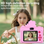 X19 Παιδική Ψηφιακή Κάμερα 2.0" HD Διπλός Φακός, 8X Zoom, Σχέδιο Μονόκερος