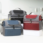 Αδιάβροχη Ισοθερμική Τσάντα Φαγητού - Lunch Bag 26x16.5x23cm - Κόκκινο - Image 4