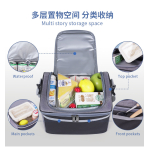 Αδιάβροχη Ισοθερμική Τσάντα Φαγητού - Lunch Bag 26x16.5x23cm - Κόκκινο - Image 5