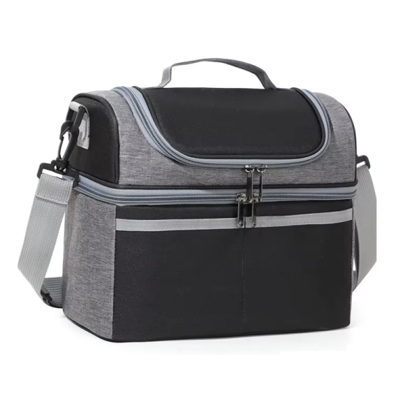 Αδιάβροχη Ισοθερμική Τσάντα Φαγητού - Lunch Box 26x16.5x23cm - Μαύρο