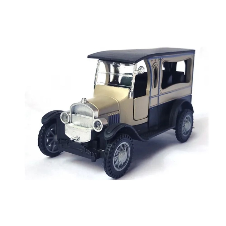 Αυτοκίνητο Αντίκα Μεταλλικό Pull Back 11.6x5.3x6.5cm – Μπεζ