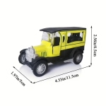 Αυτοκίνητο Αντίκα Μεταλλικό Pull Back 11.6x5.3x6.5cm – Κόκκινο