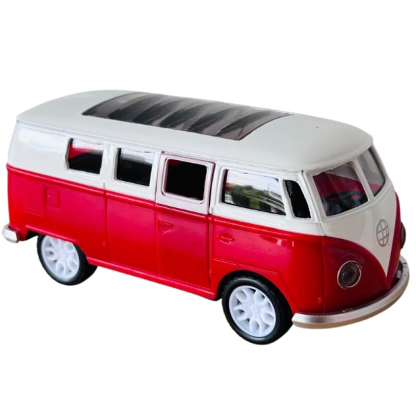 Αυτοκίνητο Μεταλικό Retro VAN Pull Back – Κόκκινο