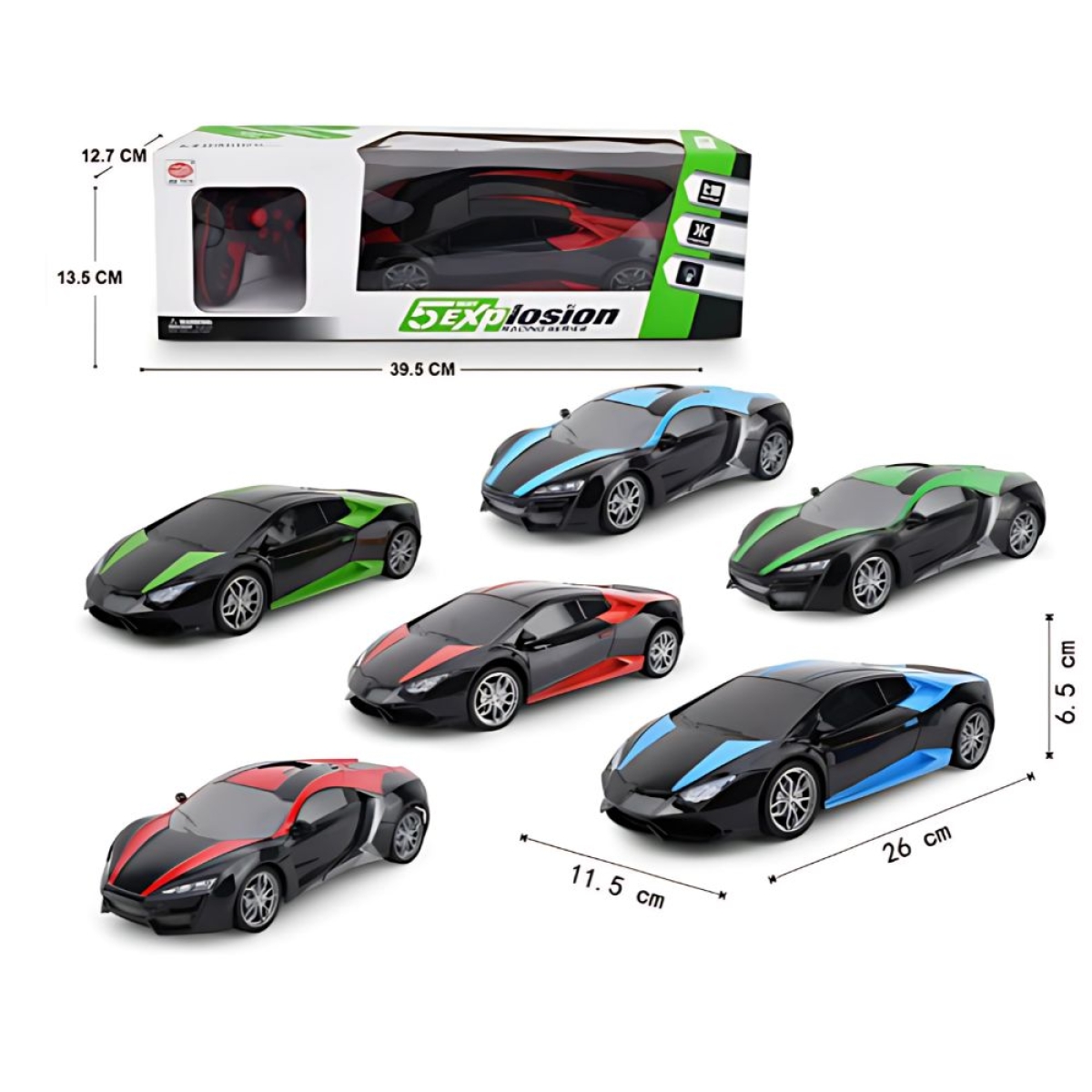 Αυτοκίνητο Τηλεχειριζόμενο Super Car RC 1:18 – Πράσινο/Μαύρο