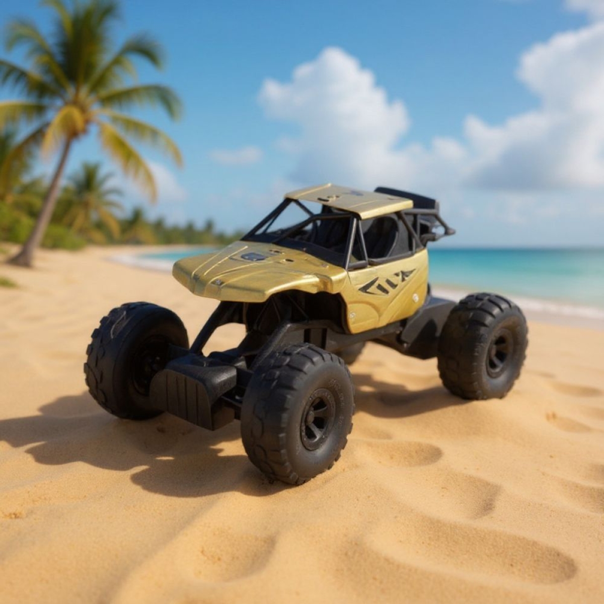 Αναρριχώμενο Τηλεκατευθυνόμενο Τζιπ Off Road Climbing Bigfoot – Μπεζ