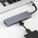 Αντάπτορας Type-C 5 σε 1 με HDMI, SD Card και USB 3.0 Aoweixun AWX-KZW13