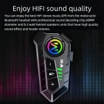 Ασύρματο Ακουστικό Bluetooth για Κράνος Μηχανής Helmet Wireless Earphone V10 - Μαύρο - Image 2