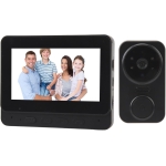 Ασύρματο κουδούνι με κάμερα – WiFi 2.4GHz, 1080P HD, διπλή ομιλία & νυχτερινή όραση M12 - μαύρο