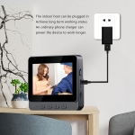 Ασύρματο κουδούνι με κάμερα – WiFi 2.4GHz, 1080P HD, διπλή ομιλία & νυχτερινή όραση M12 - μαύρο - Image 4